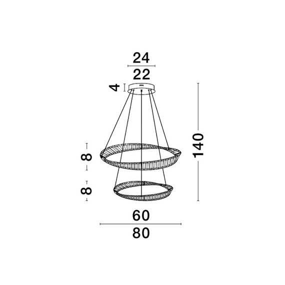 LED Полилей AURELIA 9333063 NovaLuce 70W 3500K Triac Dimmable | Osvetlenieto.bg