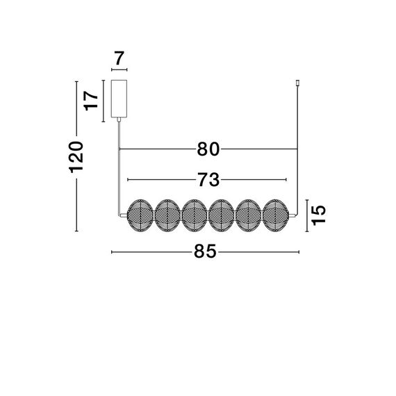 LED Полилей KLELIA 9236394 NovaLuce 34W 3000K | Osvetlenieto.bg