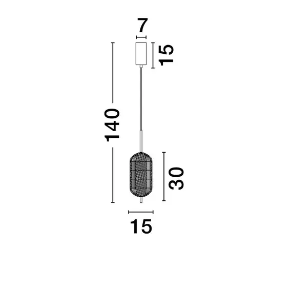 LED Полилей KLELIA 9236395 NovaLuce 17W 3000K | Osvetlenieto.bg
