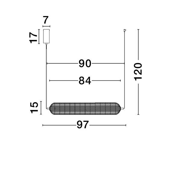 LED Полилей KLELIA 9236396 NovaLuce 40W 3000K | Osvetlenieto.bg