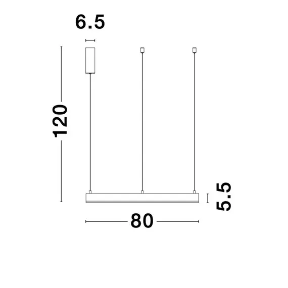 LED Полилей MOTIF 9190848 NovaLuce 48W 3000K Triac Dimmable | Osvetlenieto.bg