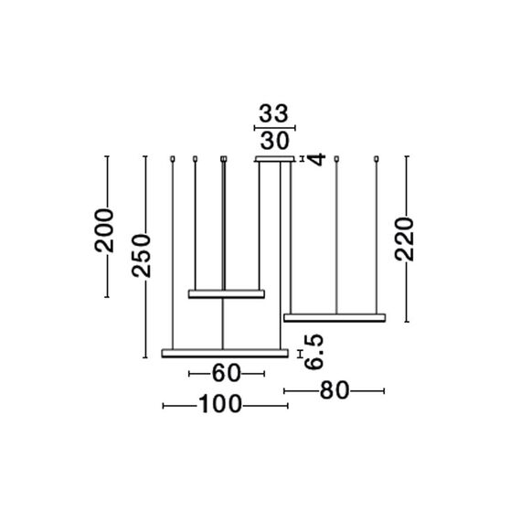 LED Полилей MOTIF 9530190 NovaLuce 110W 3000K Triac Dimmable | Osvetlenieto.bg