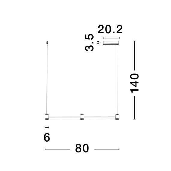 LED Полилей PUIZE 9002050 NovaLuce 21W 3000K | Osvetlenieto.bg