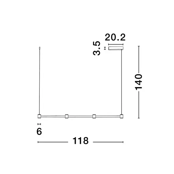 LED Полилей PUIZE 9002051 NovaLuce 24W 3000K | Osvetlenieto.bg