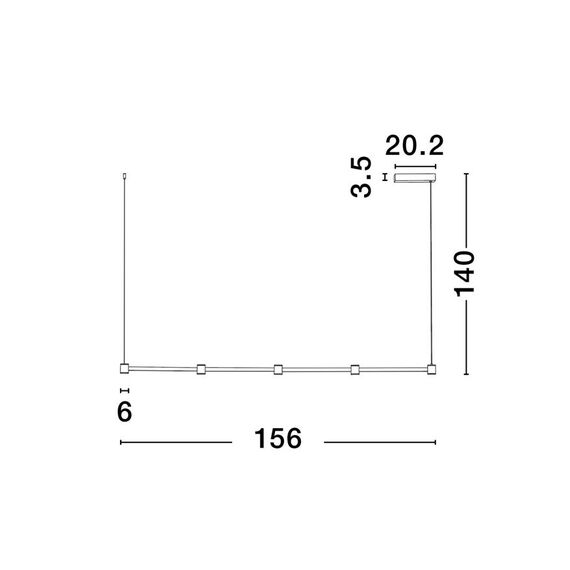 LED Полилей PUIZE 9002052 NovaLuce 30W 3000K | Osvetlenieto.bg