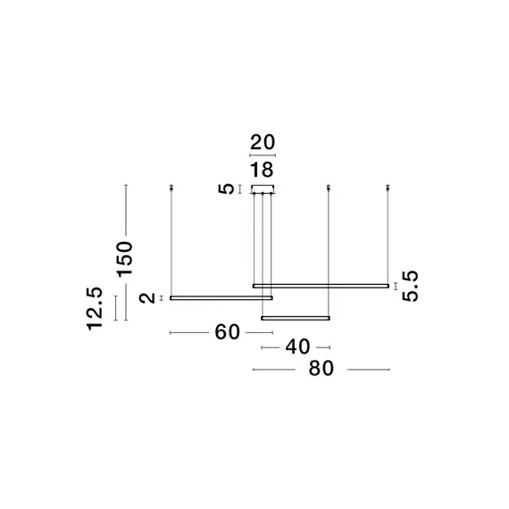 LED Полилей PURPLE 9210313 NovaLuce 80W 3000K Triac Dimmable | Osvetlenieto.bg