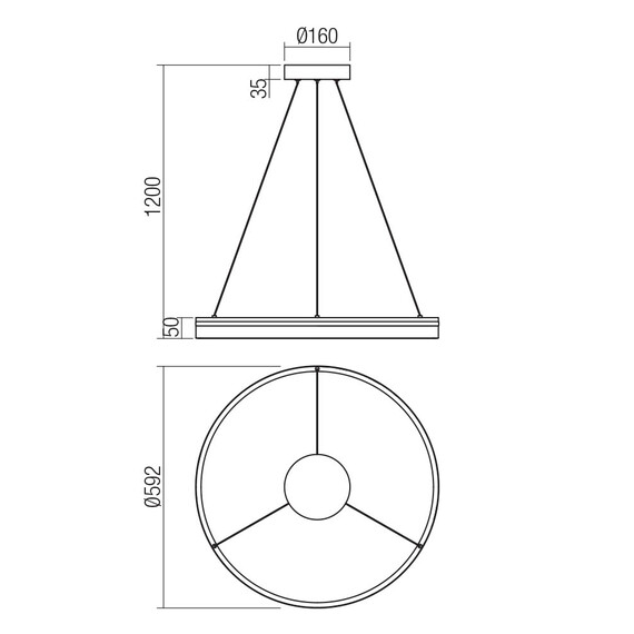 LED Полилей VALDIS 01-3774 Smarter 38W CCT 3000K-4000K | Osvetlenieto.bg