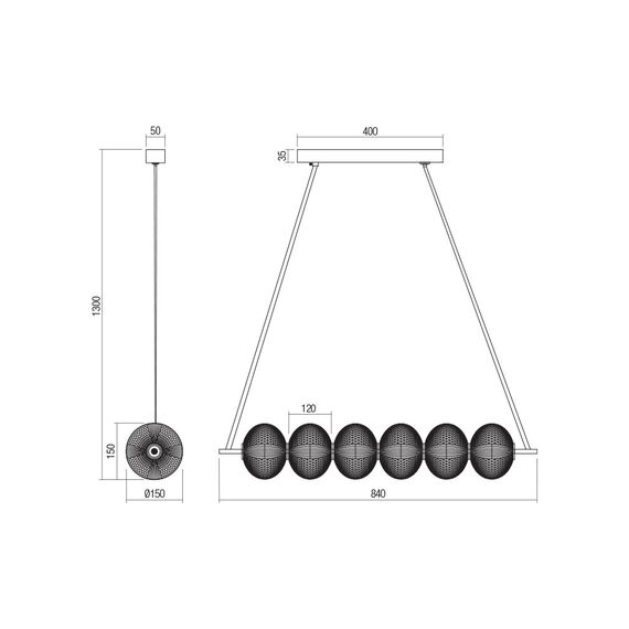 LED Полилей VENTURA 01-4026 Smarter 36W 3000K | Osvetlenieto.bg