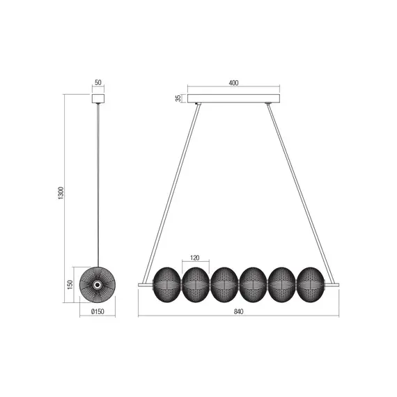 LED Полилей VENTURA 01-4026 Smarter 36W 3000K | Osvetlenieto.bg