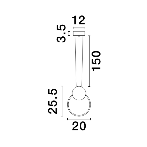 LED Полилей WIRO 9080131 NovaLuce 11W 3000K | Osvetlenieto.bg