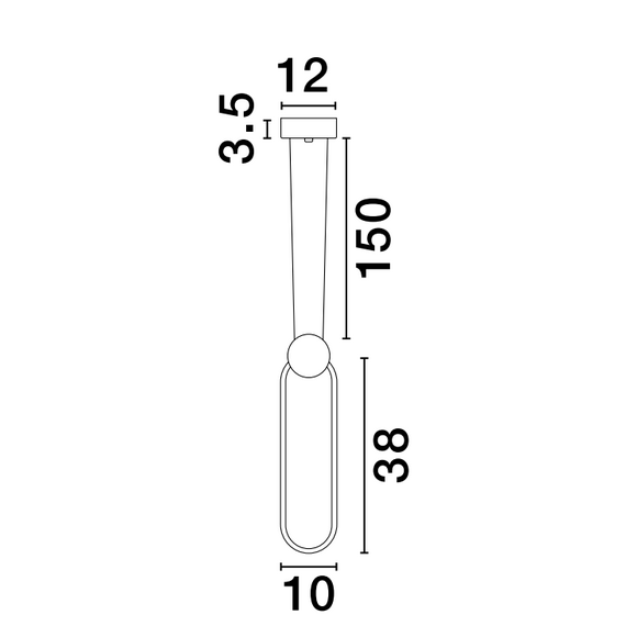 LED Полилей WIRO 9080132 NovaLuce 11W 3000K | Osvetlenieto.bg