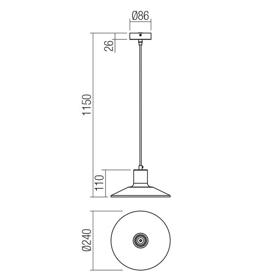 Пендел FRESNO 01-4054 Smarter 1xE27 | Osvetlenieto.bg