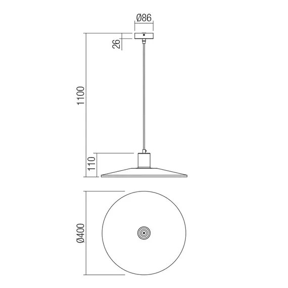 Пендел FRESNO 01-4055 Smarter 1xE27 | Osvetlenieto.bg