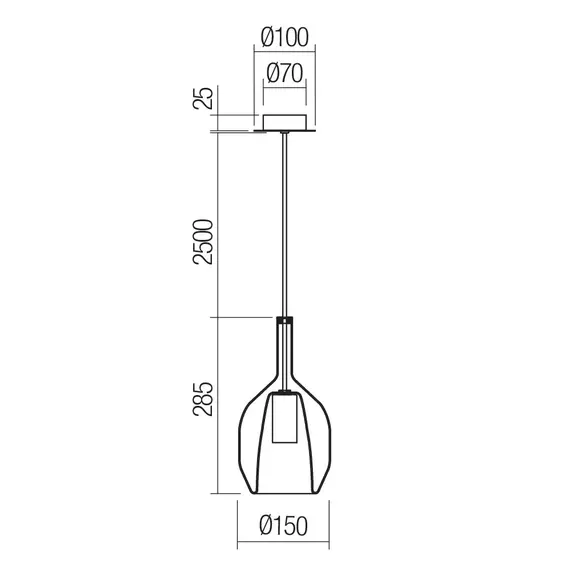 Пендел TRESOR 01-3631 Smarter 1xE27 | Osvetlenieto.bg