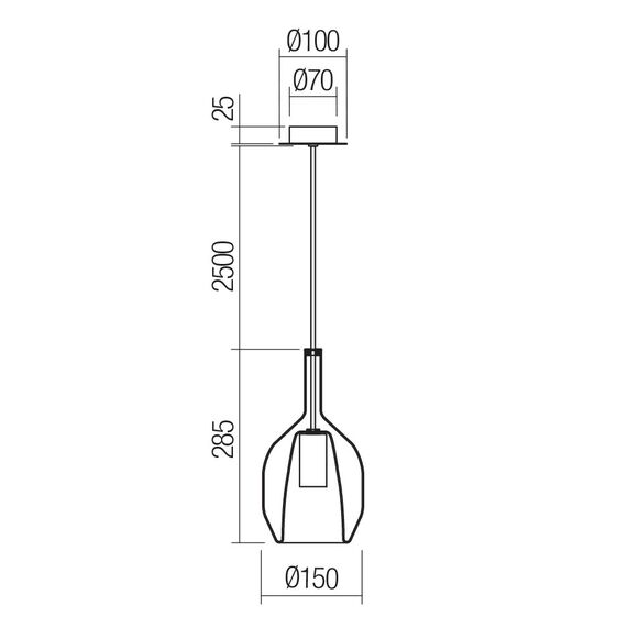 Пендел TRESOR 01-3633 Smarter 1xE27 | Osvetlenieto.bg