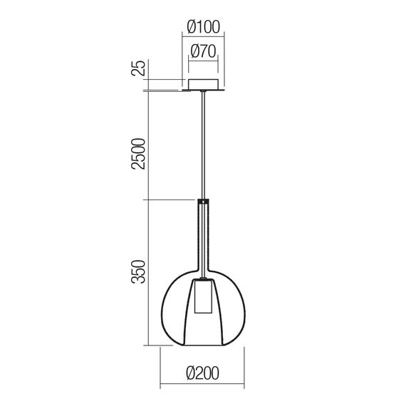 Пендел TRESOR 01-3641 Smarter 1xE27 | Osvetlenieto.bg