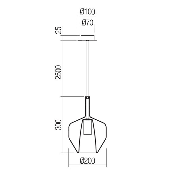 Пендел TRESOR 01-3645 Smarter 1xE27 | Osvetlenieto.bg