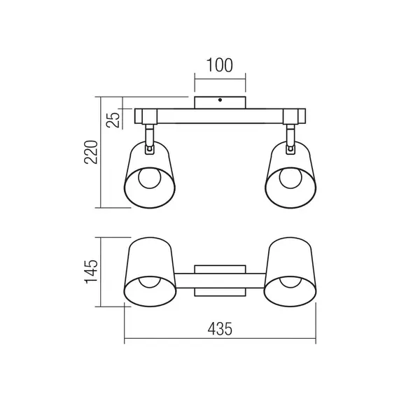 Плафон OAKER 01-3495 Smarter 2xE14 | Osvetlenieto.bg