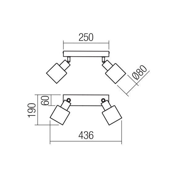 Плафон ROTIS 01-3985 Smarter 2xE14 | Osvetlenieto.bg