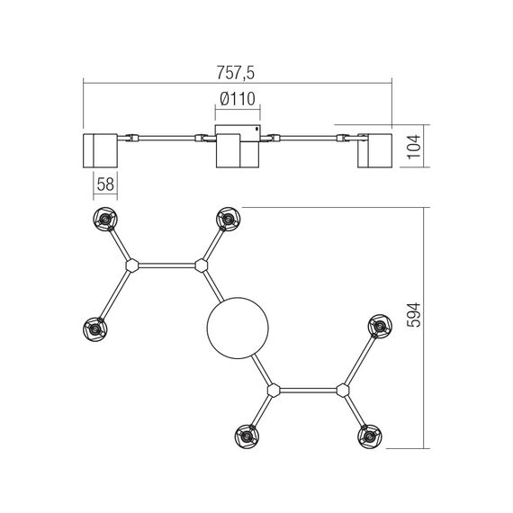 Плафон WEBB 01-4048 Smarter 6xG10 | Osvetlenieto.bg Плафон WEBB 01-4048 Smarter 6xG10 | Osvetlenieto.bg