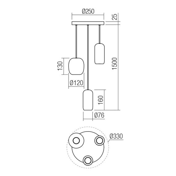Полилей BOOM 01-3480 Smarter 3xGU10 | Osvetlenieto.bg