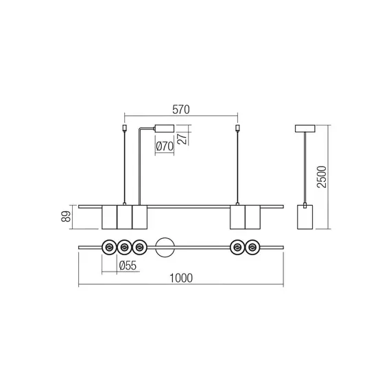 Полилей MODI 01-3514 Smarter 5xGU10 | Osvetlenieto.bg