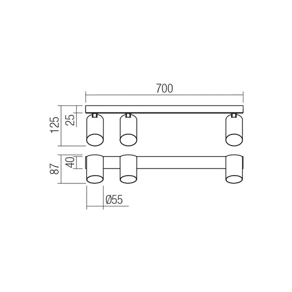Спот MODI 01-3507 Smarter 3xGU10 | Osvetlenieto.bg