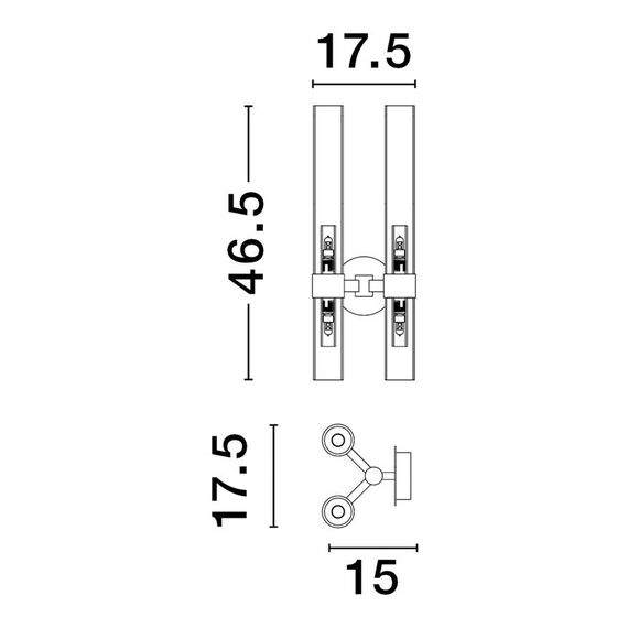 Аплик CENTURY 9006055 NovaLuce 4xG9 | Osvetlenieto.bg
