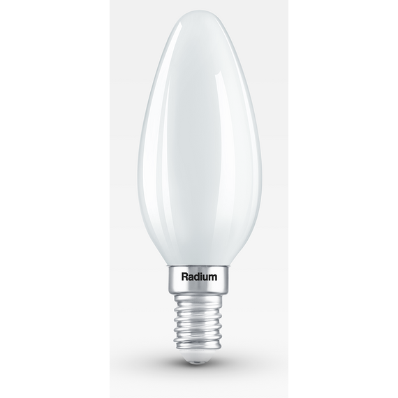 E14 4.2W 4000K B35 Radium LED Filament Матова крушка 470lm | Osvetlenieto.bg