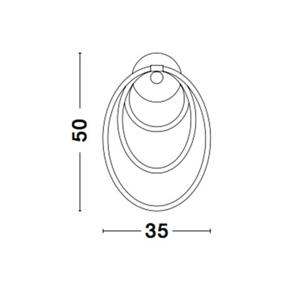 LED Аплик CERELIA 9082091 NovaLuce 29.5W 3000K | Osvetlenieto.bg