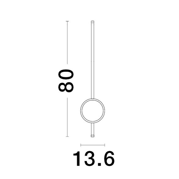 LED Аплик CLOCK 9061428 NovaLuce 22W 3000K | Osvetlenieto.bg