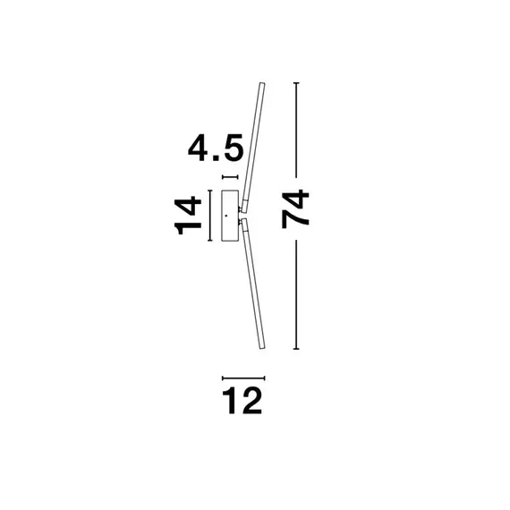 LED Аплик RACCIO 9180722 NovaLuce 9.2W 3000K | Osvetlenieto.bg