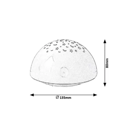 LED Детска нощна лампа LINA 1470 Rabalux 0.5W RGB | Osvetlenieto.bg