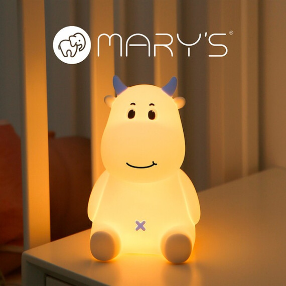 LED Детска нощна лампа MARY'S Крава MW20538 1.2W 3000K + RGB | Osvetlenieto.bg