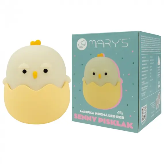 LED Детска нощна лампа MARY'S Пиленце MW61248 1.2W 3000K+RGB | Osvetlenieto.bg