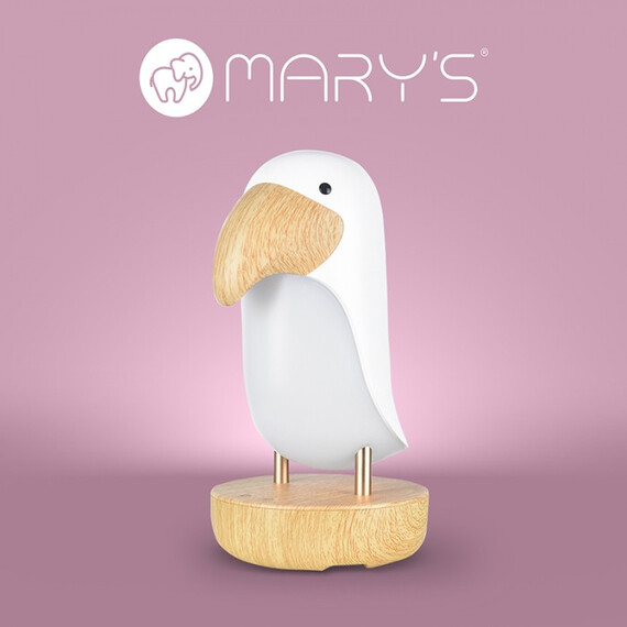 LED Детска нощна лампа Папагал MARY'S MW20789 2.7W 3000К + Bluetooth колонка | Osvetlenieto.bg
