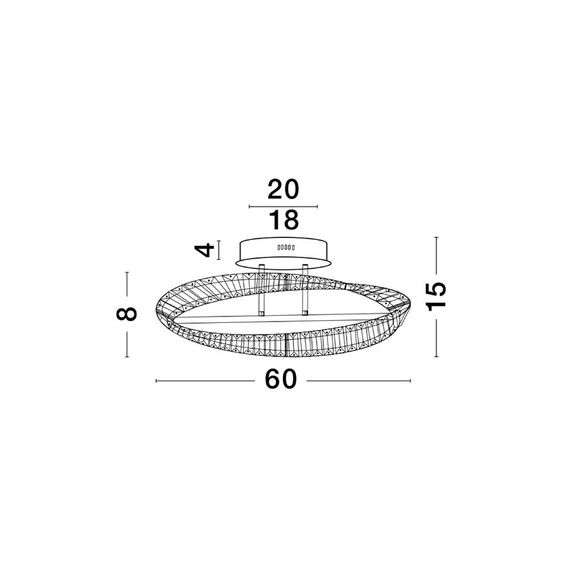 LED Плафон AURELIA 9333060 NovaLuce 36W 3500K Triac Dimmable | Osvetlenieto.bg