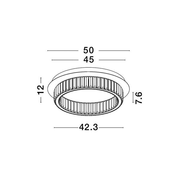 LED Плафон AURELIA 9333079 NovaLuce 29W 3500K Triac Dimmable | Osvetlenieto.bg