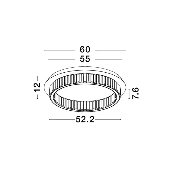 LED Плафон AURELIA 9333080 NovaLuce 40W 3500K Triac Dimmable | Osvetlenieto.bg