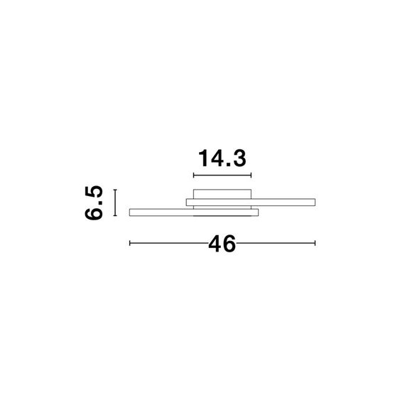 LED Плафон BILBAO 8160162 NovaLuce 25W 3000K | Osvetlenieto.bg