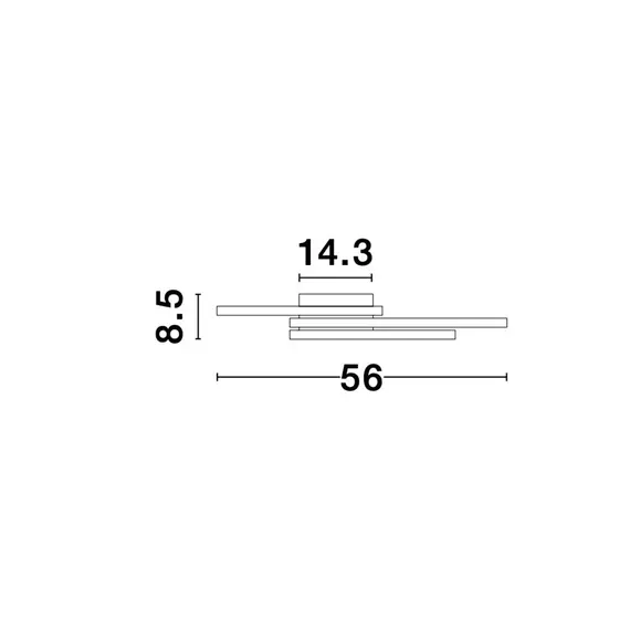LED Плафон BILBAO 9500831 NovaLuce 42W 3000K | Osvetlenieto.bg