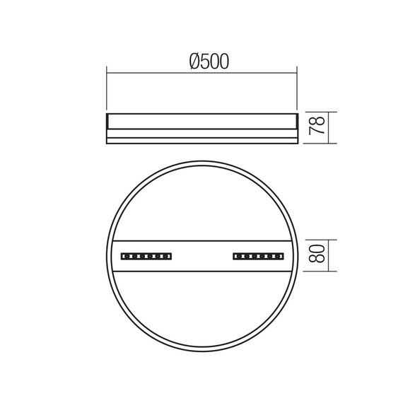 LED Плафон DEMY 01-4027 Smarter 36W 3000K | Osvetlenieto.bg