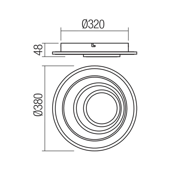 LED Плафон OMA 01-4043 Smarter 40W 4000K | Osvetlenieto.bg
