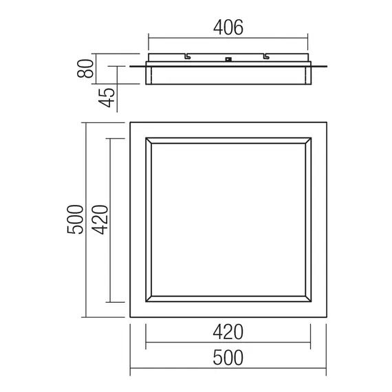 LED Плафон PERIMETRO 05-979 Smarter 40W CCT 3000K-4000K-6500K | Osvetlenieto.bg