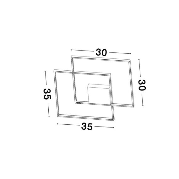 LED Плафон PORTO 9364035 NovaLuce 30W 3000K Triac Dimmable | Osvetlenieto.bg