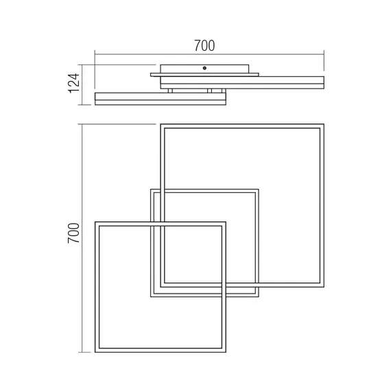 LED Плафон SAMI 01-4001 Smarter 80W CCT 3000K-4000K-6000K | Osvetlenieto.bg