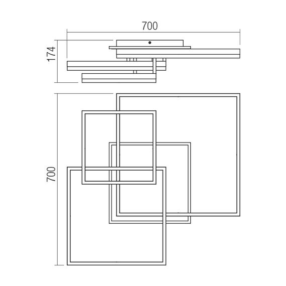 LED Плафон SAMI 01-4002 Smarter 120W CCT 3000K-4000K-6000K | Osvetlenieto.bg