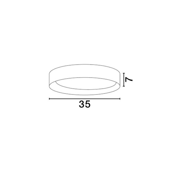 LED Плафон STAKE 9345525 NovaLuce 30W 3000K Triac Dimmable | Osvetlenieto.bg