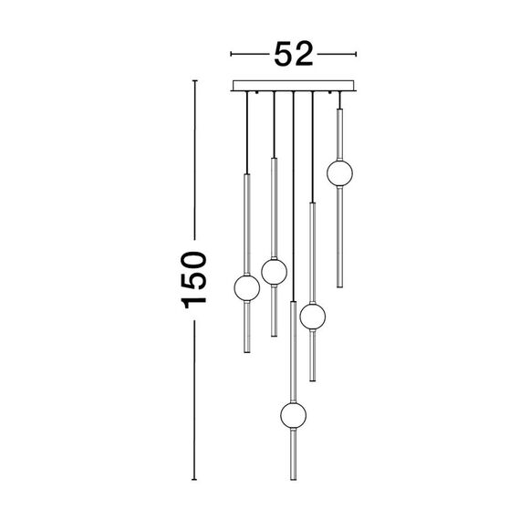 LED Полилей ACROBAT 9695258 NovaLuce 60W 3000K Triac Dimmable | Osvetlenieto.bg