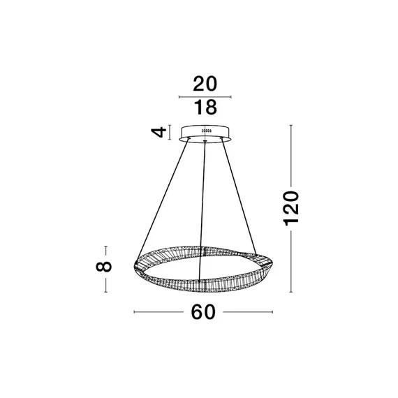 LED Полилей AURELIA 9333061 NovaLuce 36W 3500K Triac Dimmable | Osvetlenieto.bg